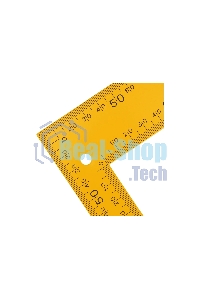 Угольник Denzel стальной, 200 мм х 300 мм, ультрафиолетовая печать (измерительная шкала)