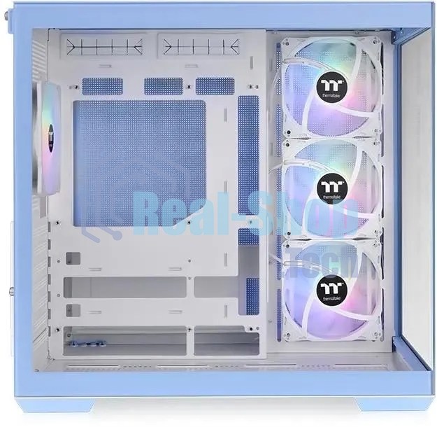 Компьютерный корпус Thermaltake View 380 TG ARGB синий без БП ATX 6x120мм 2x140мм 1x200мм 2xUSB3.0 audio bott PSU