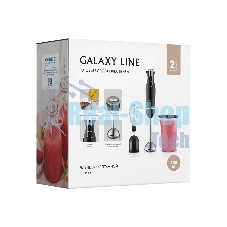 Блендер Galaxy Line GL 2166, черный с серебристым, погружной, 800 Вт, 15000 об/мин