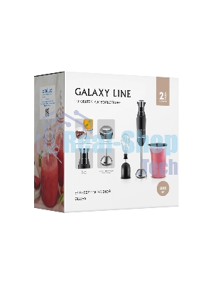 Блендер Galaxy Line GL 2166, черный с серебристым, погружной, 800 Вт, 15000 об/мин