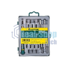 Набор KRAFTOOL Отвертки для точных работ с насадками, в боксе, 12 предметов 25611-H12