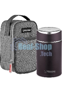 Термос для еды Rondell Tierno RDS-1661 0.7 л. бордовый с чехлом картонная коробка