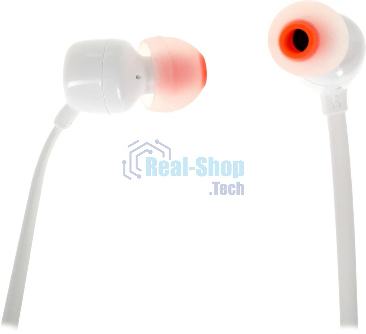 Наушники JBL Tune 110, 3.5 мм, внутриканальные, белый