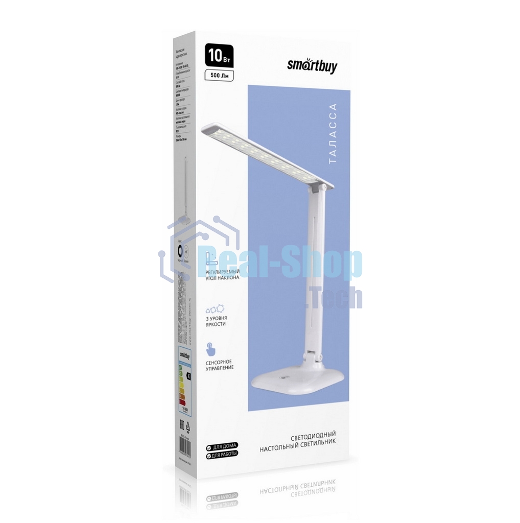 Светильник настольный Smartbuy (SBL-DL-10-sq-w) 10W/4000K