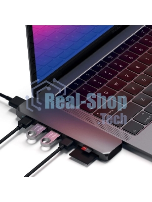 Док-станция Satechi ST-CMBPM, USB Type-C, HDMI/Thunderbolt 3/USB Type-C/SD/microSD/USB 3.0, USB
