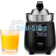 Соковыжималка Ufesa Vitality серебристый/чёрный, цитрусовая, 120 Вт, 700 мл, механическое