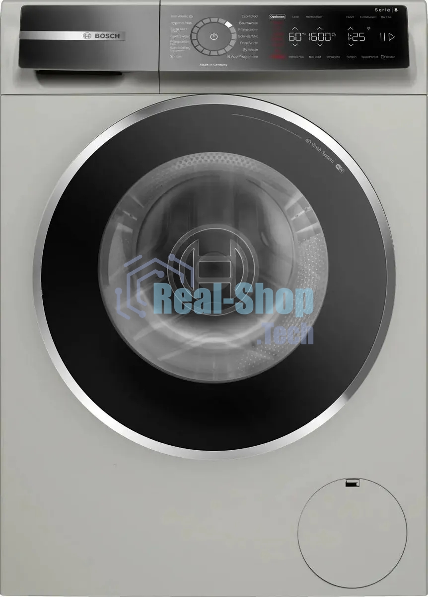 Стиральная машина Bosch 8-Series WGB2560XME серый, загрузка фронтальная 10 кг, 1600 об/мин., класс: А