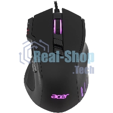 Мышь проводная Acer OMW150 черный, 4800 dpi, USB, кнопки - 8