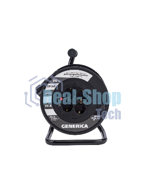 Удлинитель на катушке 4х30 м 2P+PE 10А УК30 с термозащ. 3х1.0 кв.мм GENERICA IEK WKP10-10-04-30-G