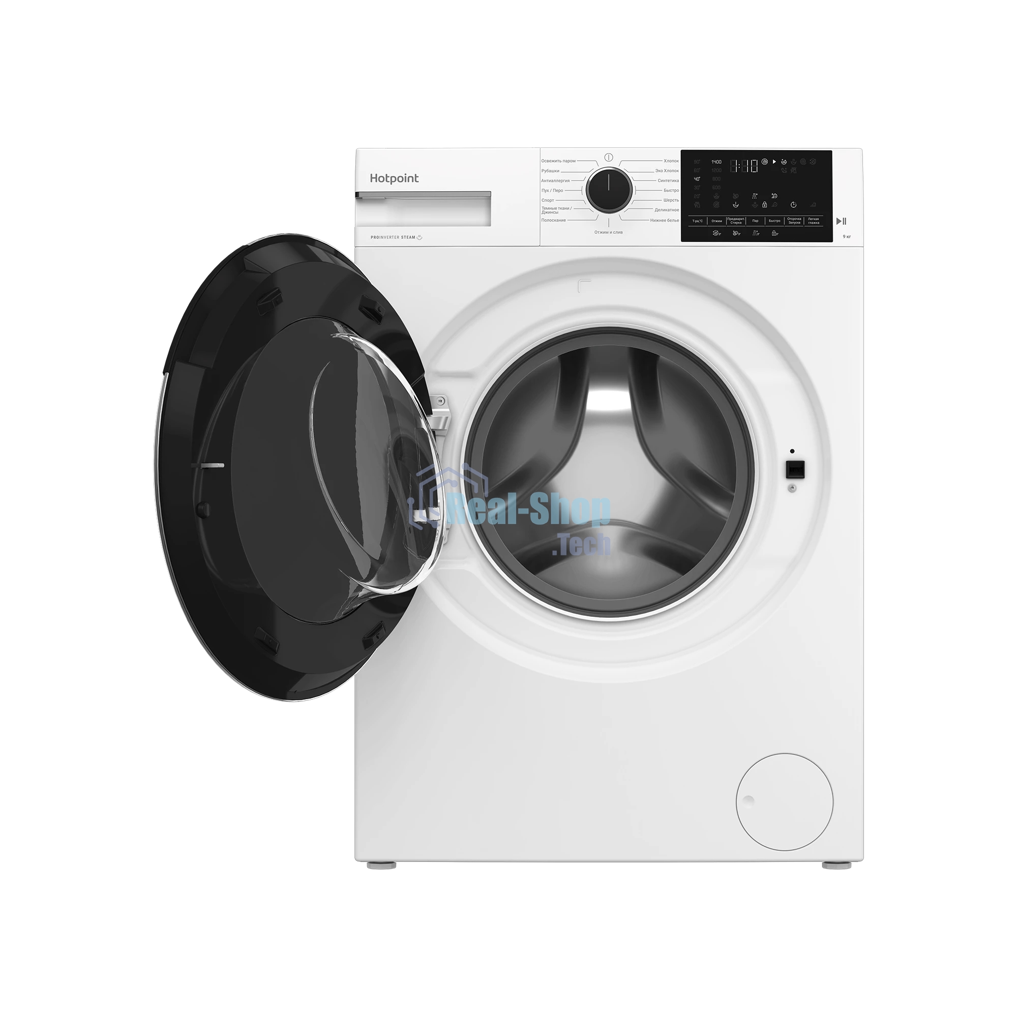 Стиральная машина Hotpoint WH 9490 VWX белая, загрузка фронтальная 9кг, 1400 об/мин., класс: A