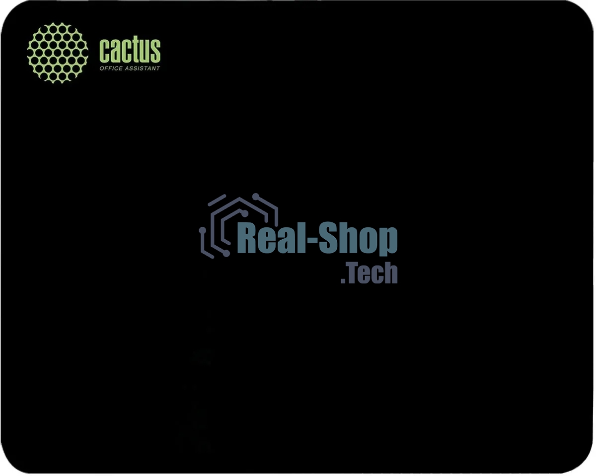 Коврик для мыши Cactus черный 220x180x2мм (CS-MPC-P01XS)
