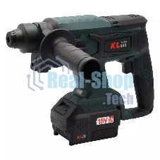 Профессиональный бесщеточный перфоратор аккумуляторный KLPRO KLPM18B-50 (18В, Li-ion-2шт, 5.0А·ч, 1,7Дж, SDS-plus, З/У,сумка)