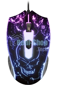 Мышь проводная Defender Overmatch GM-069 черный, 2400 dpi, USB, кнопки - 4