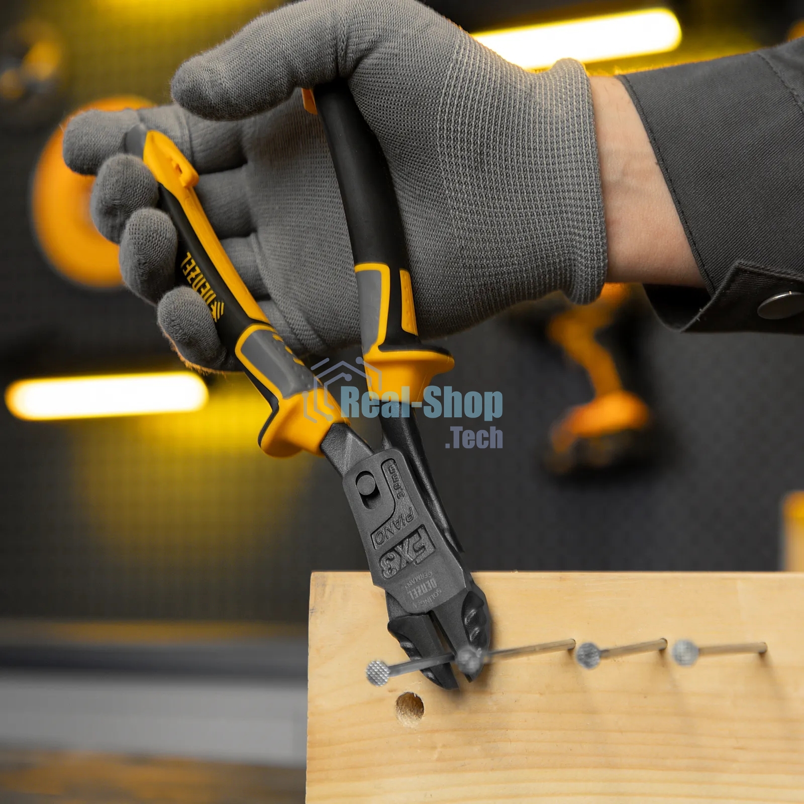 Бокорезы Denzel 215 мм, усиленные, трехкомпонентные рукоятки