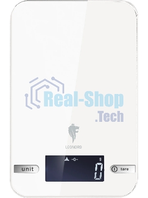 Весы кухонные электронные LEONORD LE-17703, белый