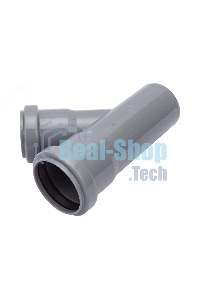 Тройник канализационный Политэк 45 град. 50 х 40 205445