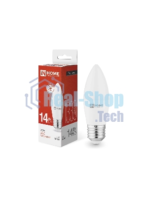 Лампа светодиодная LED-СВЕЧА-VC 14Вт E27 4000К 1330лм IN HOME 4690612047744