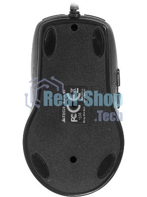 Мышь проводная A4Tech N-708X серый глянец/черный, 1600 dpi, USB, кнопки - 6