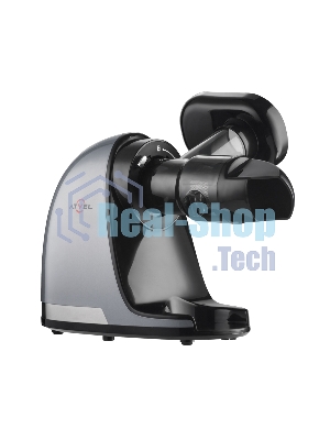 Соковыжималка Atvel PowerTwist J3 серый, шнековая горизонтальная, 150 Вт, 700 мл, электронное, реверс