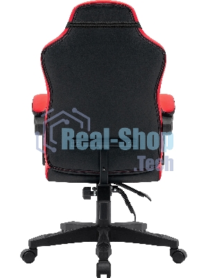 Кресло Defender MERCURY BLACK/RED черный/красный, экокожа