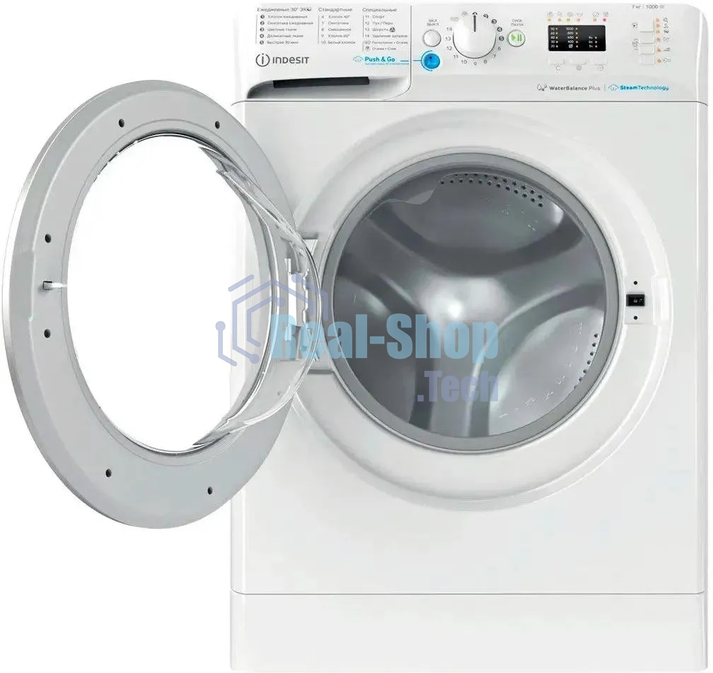 Стиральная машина Indesit BWSA 71052X WSV RU белый, загрузка фронтальная 7 кг, 1000 об/мин., класс: А