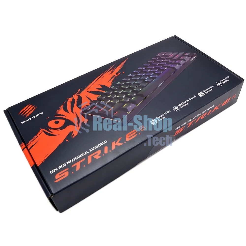 Клавиатура Mad Catz S.T.R.I.K.E. 6 проводная, USB Type-C, чёрный