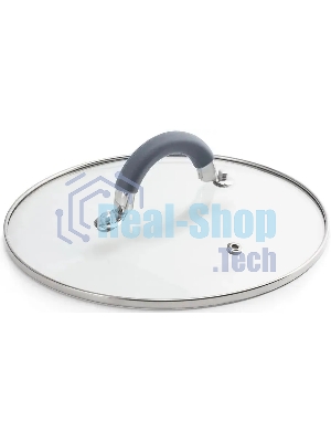 Кастрюля LARA LR02-483 BELL 22x12,5 см, 4,7 л, нержавеющая сталь 316L (хром/никель/молибден), индукционное дно, силиконовая ручка, стеклянная крышка