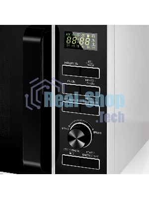 Микроволновая печь BBK 25MWC-992T/WB белый/черный, 25 л, 900 Вт, переключатели - кнопки, поворотный механизм