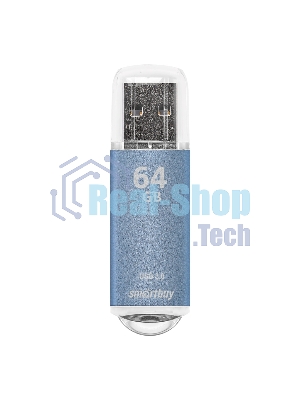 Флешка USB Smartbuy V-Cut Blue (SB64GbVC-B3), 64Gb, USB 3.0, R/W 75/30, голубой