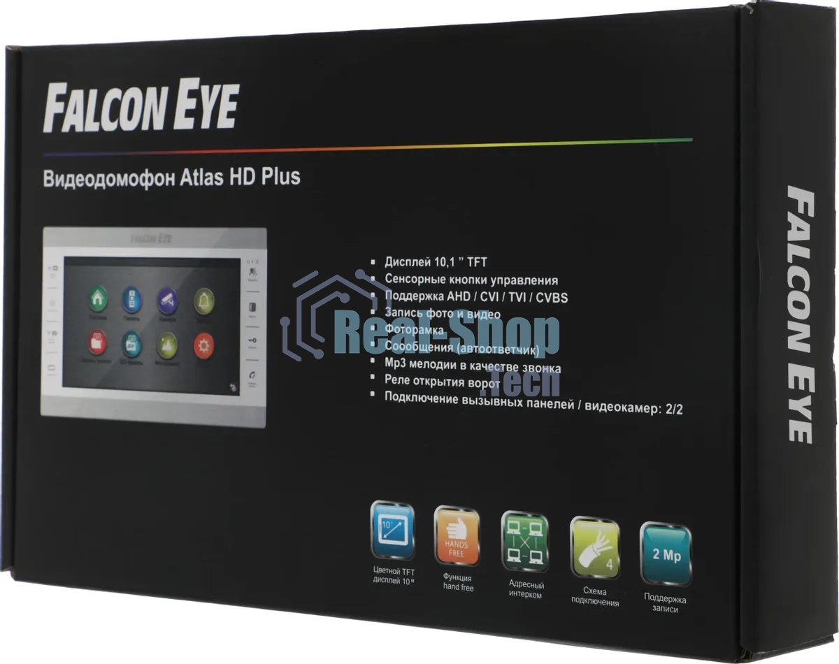 Видеодомофон Falcon Eye Atlas Plus HD черный