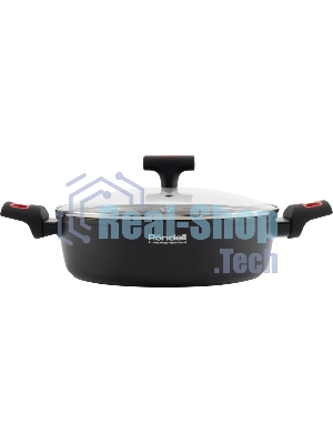 Сотейник Rondell Urban Pro RDA-1988 d=26см, (с крышкой) черный