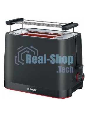 Тостер Bosch TAT3M123 чёрный, 2 слота