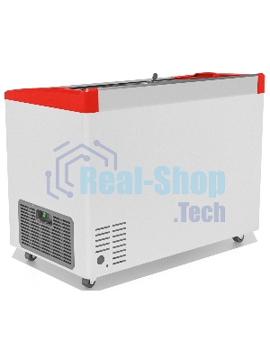 Морозильный ларь FROSTOR GELLAR FG 350 E, белый/красный, 310л, 3 корзины