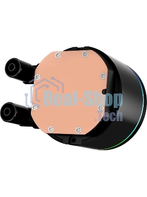 Система охлаждения PCCooler DA360 Pro ARGb Digital BK (300W, 360мм, LED temp., Black, ARGb/Fans: 3x120мм, 75.8CFM, 33.7dBA, 2200RPM/Pump height 57мм, 28dBA, 3000RPM, Rad thickness 27мм/S: 1851, 1700, 1200, 20XX, 115X, AM5, AM4)