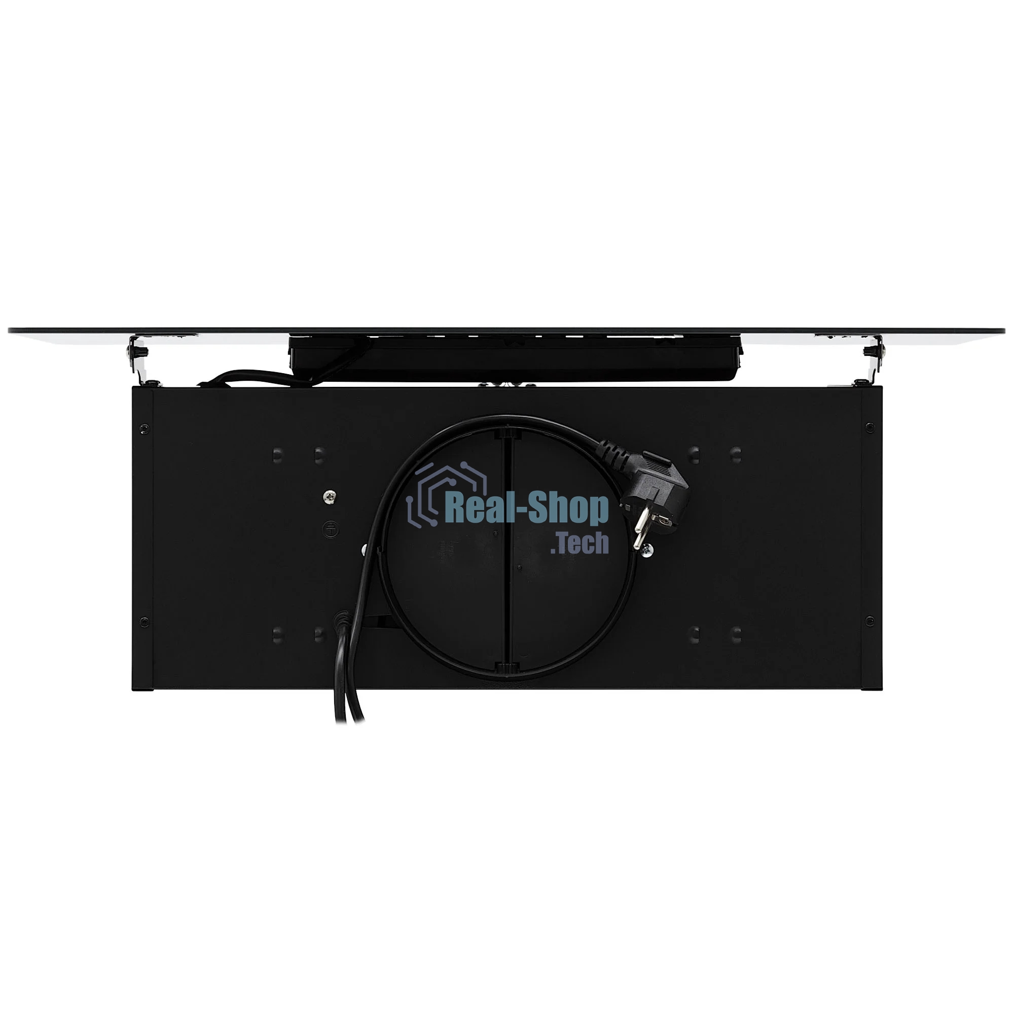 Вытяжка кухонная вертикальная Krona AURA 600 FRAME BLACK S черный с прозрачным кантом