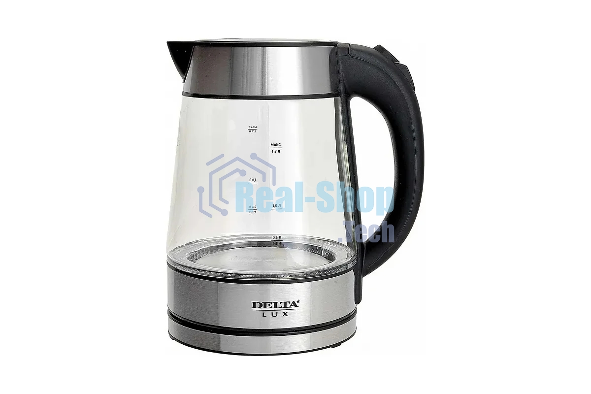 Чайник электрический DELTA LUX DE-1004 стекло