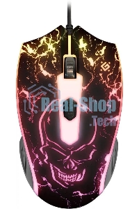 Мышь проводная Defender Overmatch GM-069 черный, 2400 dpi, USB, кнопки - 4