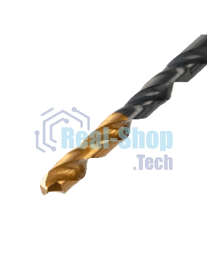 Сверло по металлу Denzel 4,5 мм, HSS-Tin, Golden Tip, 10 шт.