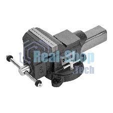 Тиски слесарные Denzel BVH-150 150 мм, поворотные, стальная направляющая, с наковальней