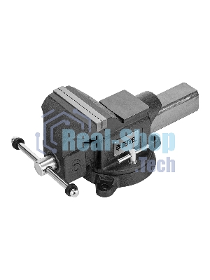 Тиски слесарные Denzel BVH-150 150 мм, поворотные, стальная направляющая, с наковальней