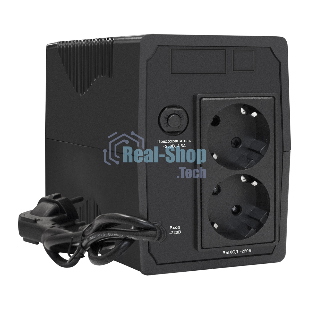 Источник бесперебойного питания ExeGate EX292776RUS Power Smart ULB-800.LCD.AVR.2SH 800VA/480W, LCD, AVR, 2*Schuko, металлический корпус, черный