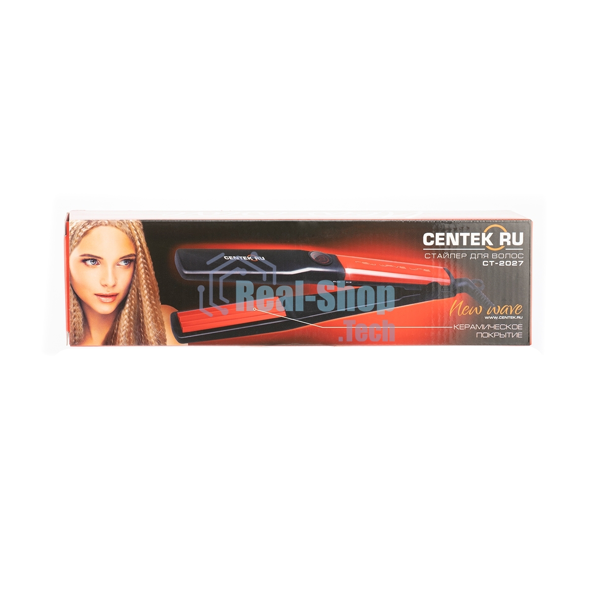 Щипцы для завивки волос Centek CT-2027 черный/красный, 31 мм, 230 °C, 1 режим