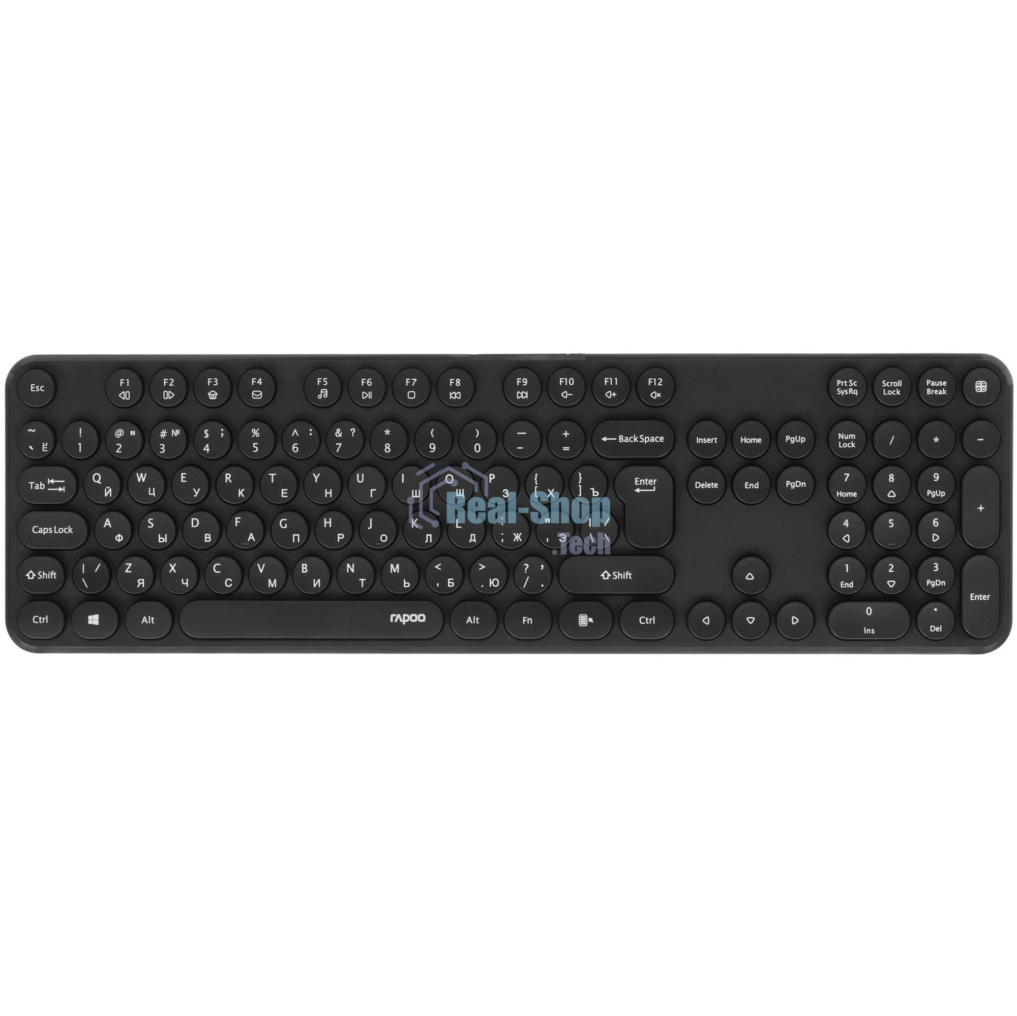 Комплект клавиатура+мышь Rapoo X260S беспроводной, USB, 1000 DPI, чёрный