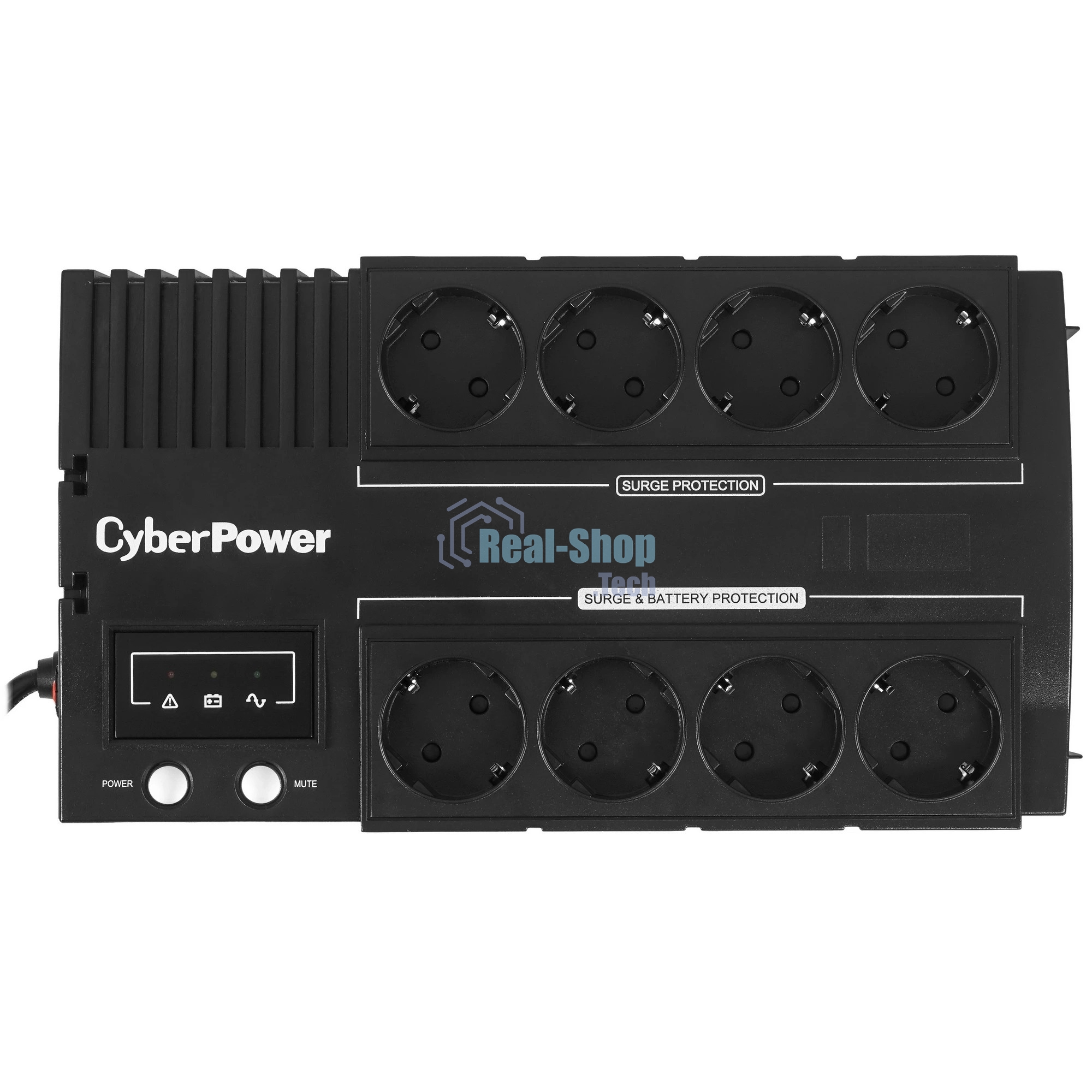 Источник бесперебойного питания CyberPower BS650E NEW/650 ВА/390 Вт/8 х CEE 7 (евророзетка)