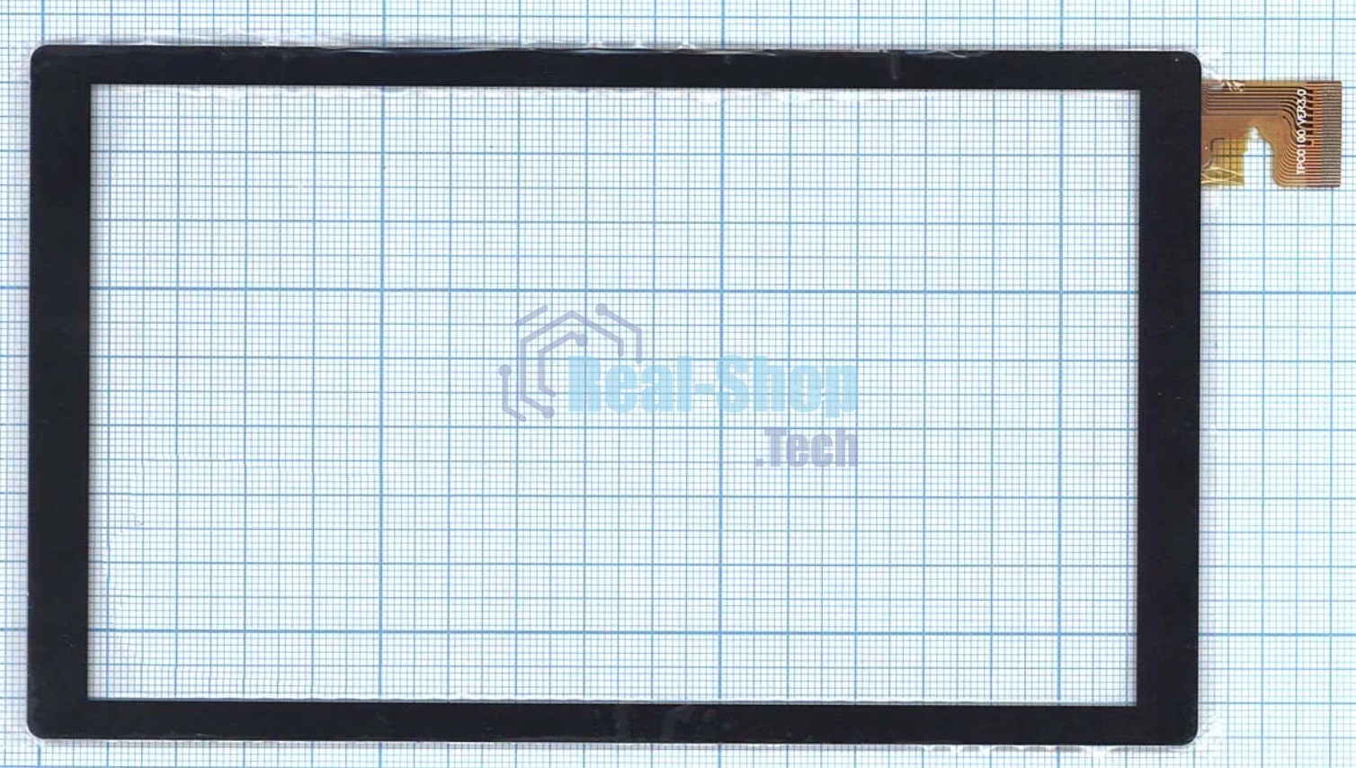 Сенсорное стекло (тачскрин) для DNS AirTab E73. черное