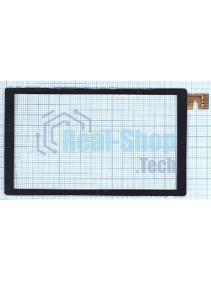 Сенсорное стекло (тачскрин) для DNS AirTab E73. черное
