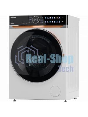 Стирально-сушильная машина HIBERG i-DDQ10 - 10714 W белый загр. фронтальная макс.: 10,5 кг 1400 об/мин класс: А+++