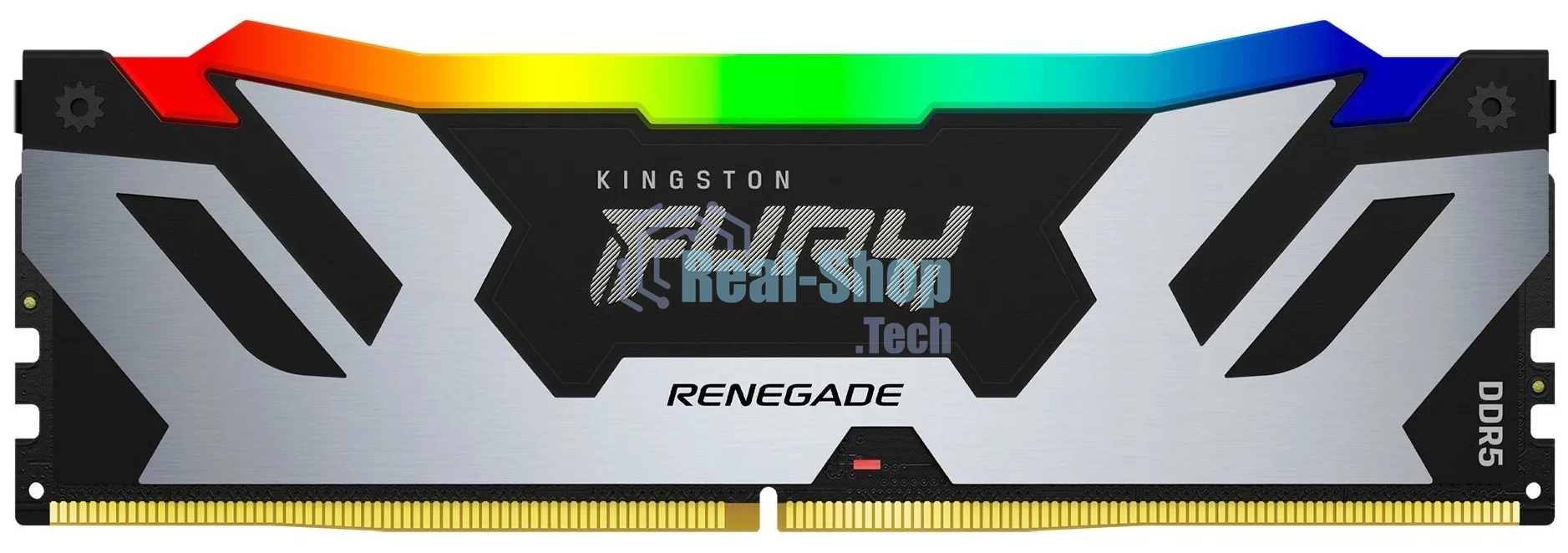Оперативная память Kingston Fury Renegade, DDR5, 16Gb (1x16Gb), 7200MHz, CL38, DIMM, радиатор, RGB, черный