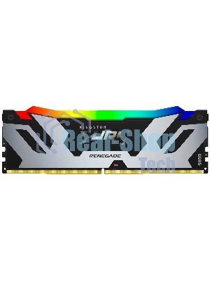 Оперативная память Kingston Fury Renegade, DDR5, 16Gb (1x16Gb), 7200MHz, CL38, DIMM, радиатор, RGB, черный