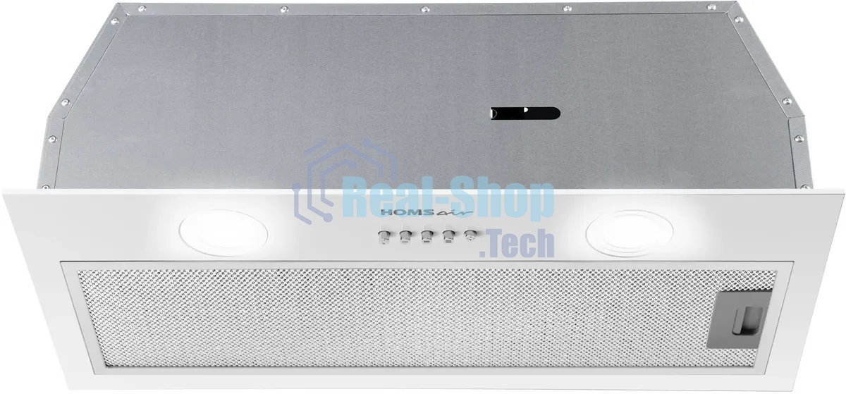 Вытяжка встраиваемая HOMSair Fleet 60 белый, 59.8 см, 520 куб. м/ч, 50 дБ